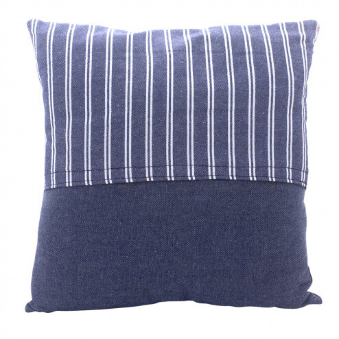 Dark Striped Pillow 13x13-1800-HEM