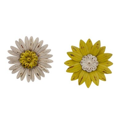 Yellow & White Flower Magnets-1813-HEM
