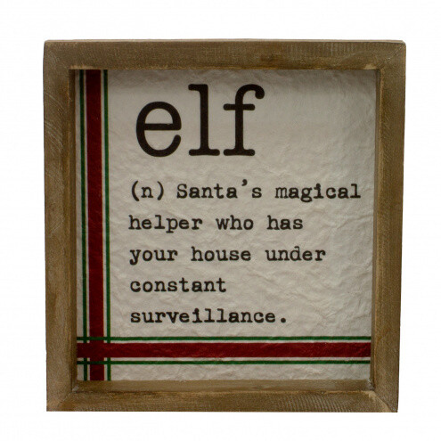 Elf Sign 8x8  - 1828 - HEM