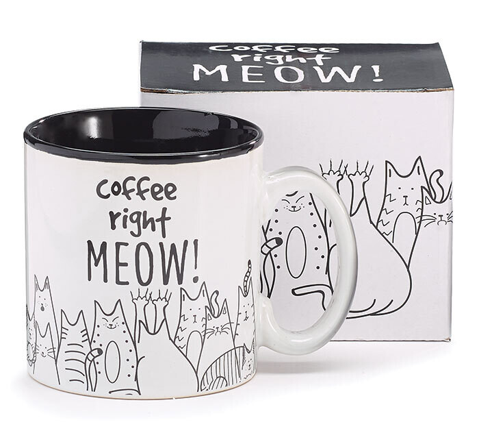 Coffee Right Meow Mug - 2638 - HEM