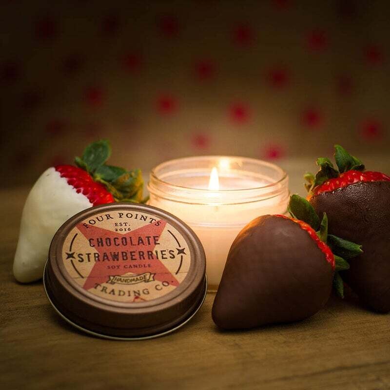4 oz Soy Candle Chocolate Strawberries - 3739 - HEM