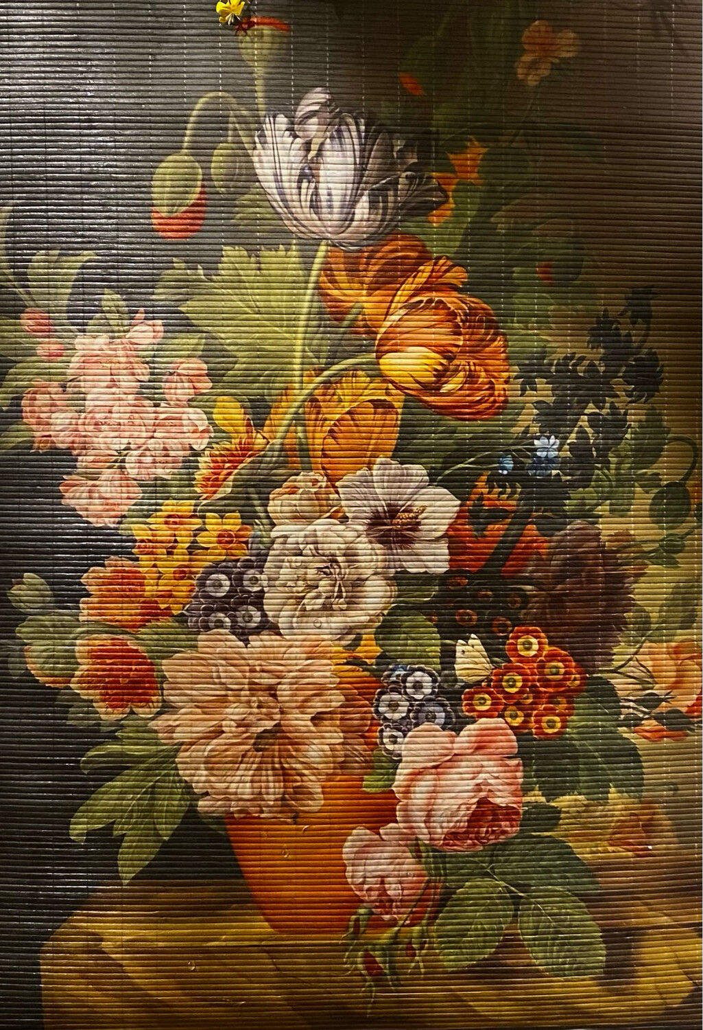Floral Bamboo Scroll Wall Decor - CRE