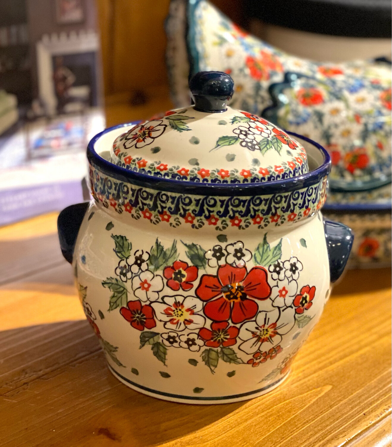 Polish pottery cannister - LNX