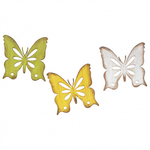 3 Assorted Cutout Butterfly Magnets - 1924 - HEM