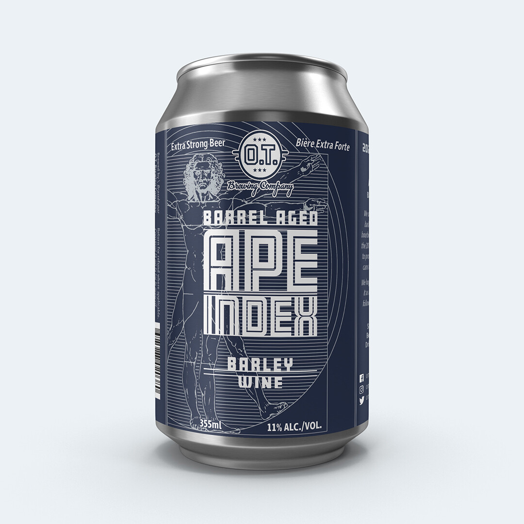 2020 Barrel Aged Ape Index Barley Wine ~Individual Can 2020 Barrel Aged Ape Index Barley Wine ~Individual Can