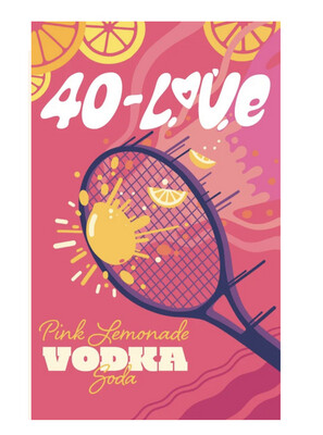 40 - Love Pink Lemonade Vodka Soda - 4pk
