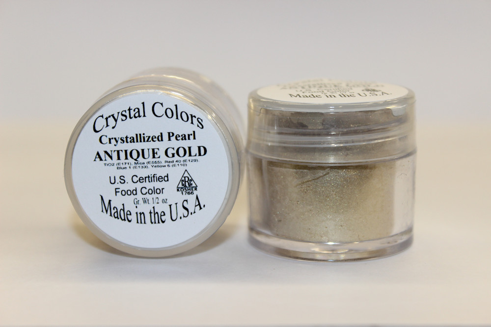 Crystallized Pearl Colors (1/2 oz), Color: Antique Gold