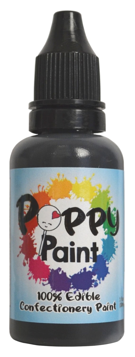 Poppy Paint (100% Edible), Color: Black