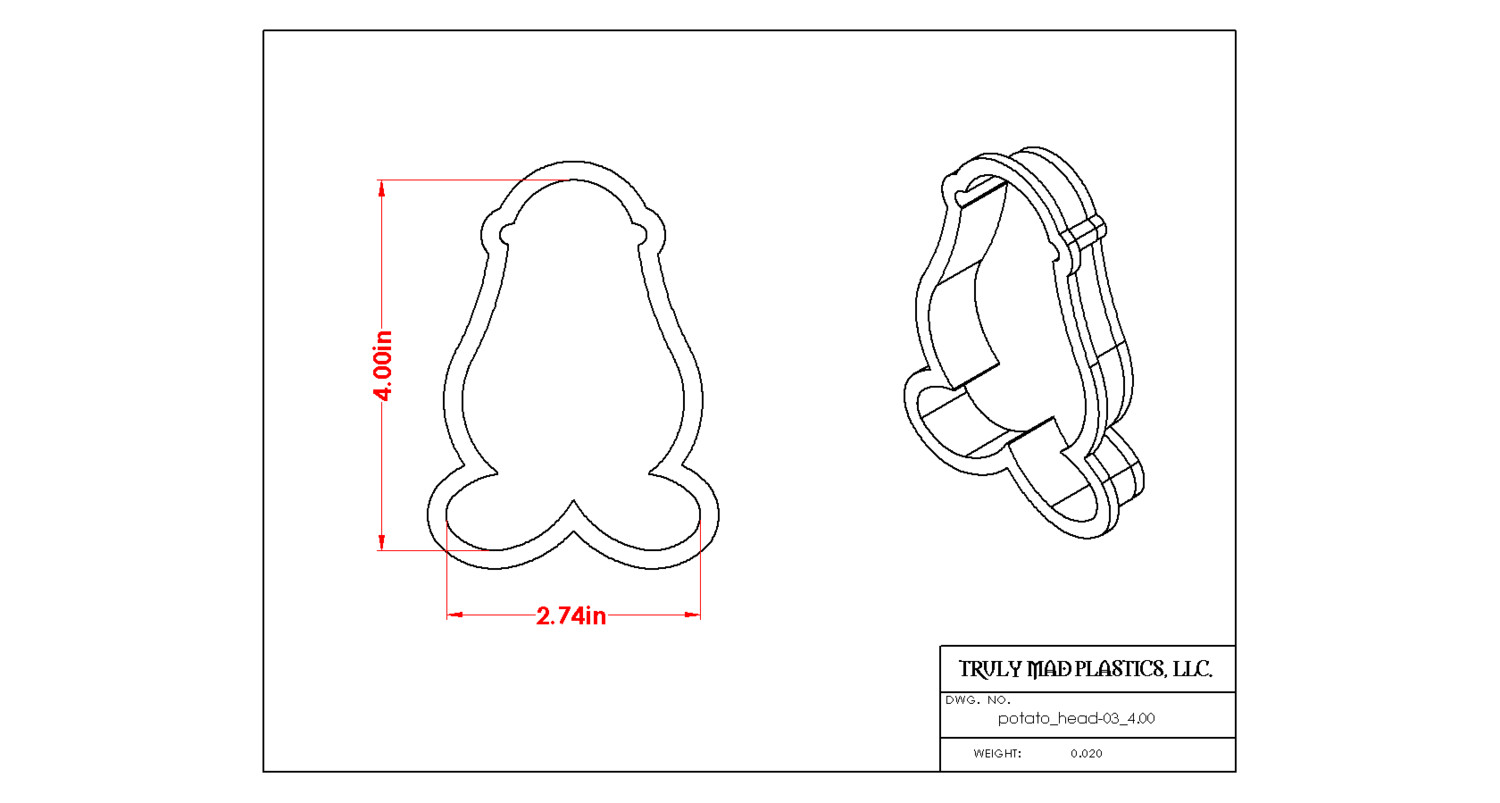 Potato Head 03, Size: 4.00&quot;