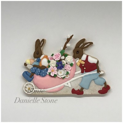 Easter Parade Bunny Wheelbarrow 01