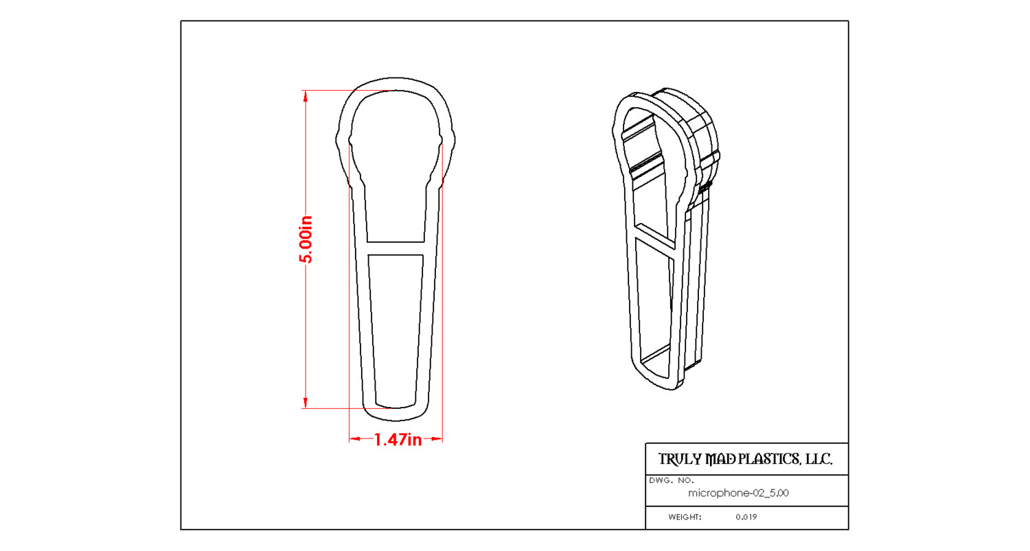 Microphone 02, Size: 5.00&quot;
