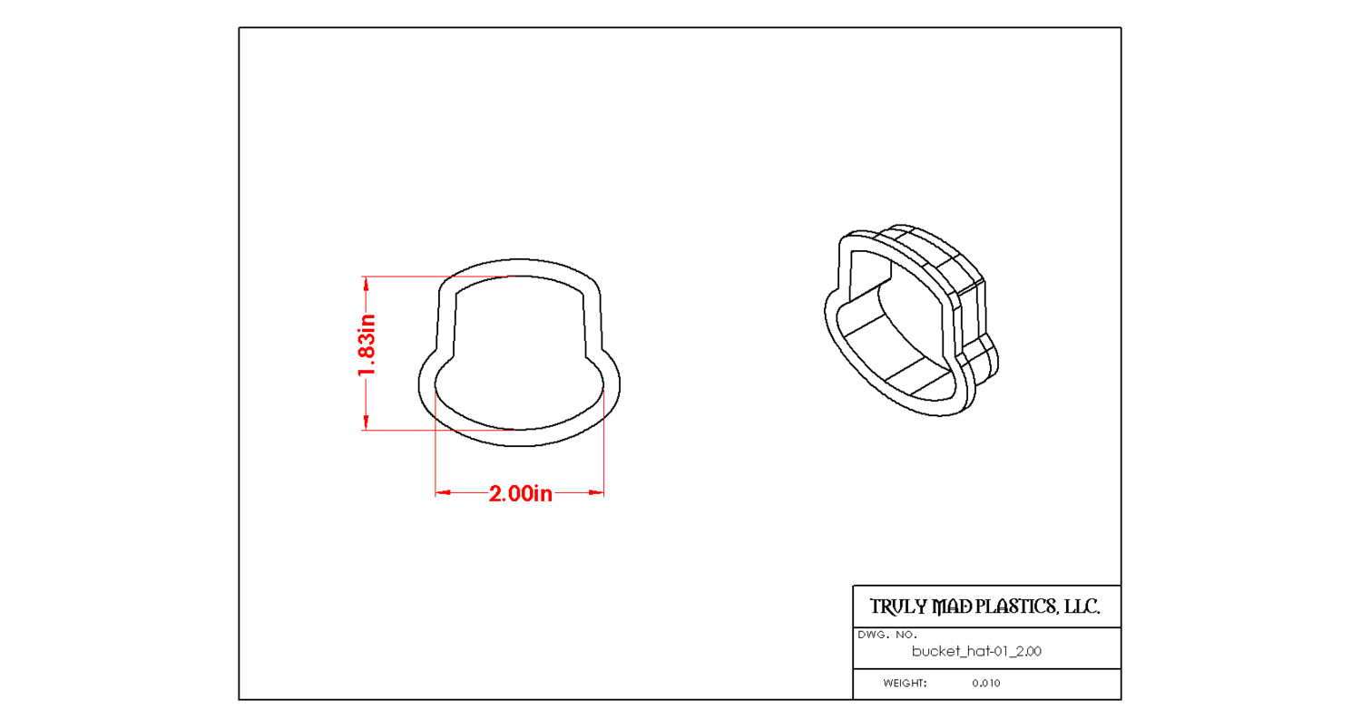 Bucket Hat 01, Size: 2.00&quot;