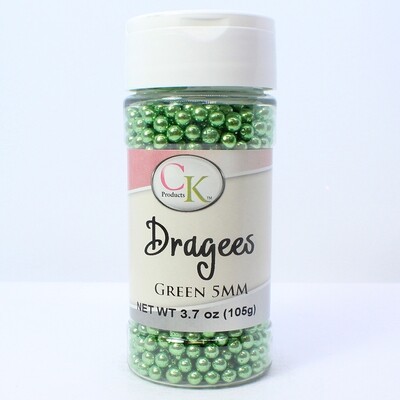 Green 5mm Dragee