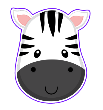Zebra Face 06