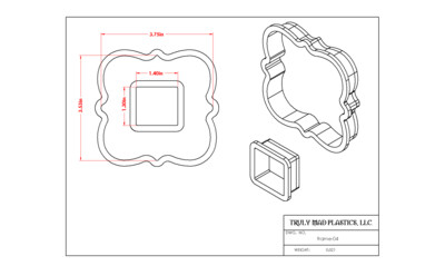 Frame 04 w/Cut Out (Square Plaque)