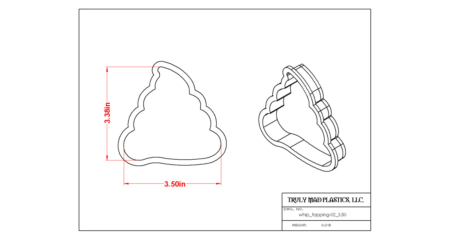 Emoji Poop 02 (whip topping 02), Size: 3.50&quot;