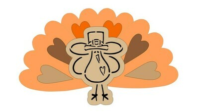 Turkey Platter, Half Round Platter (2 piece)
