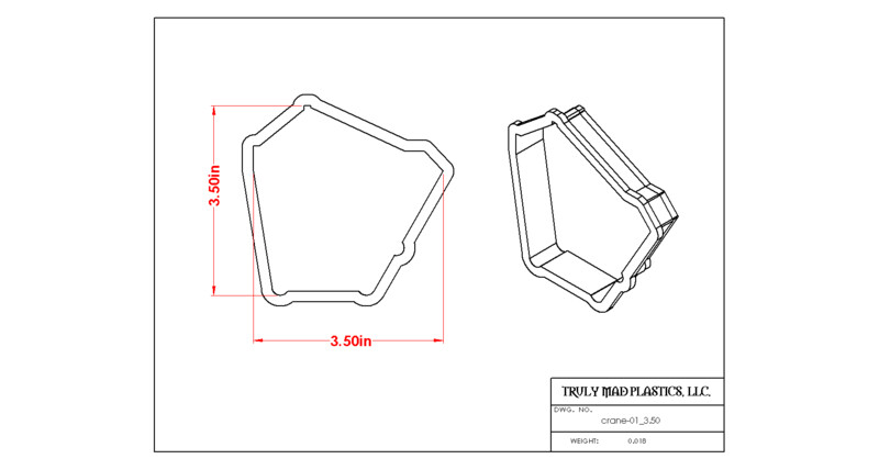 Crane 01, Size: 3.50&quot;