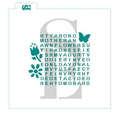 SE Mother's Day Word Search Stencil