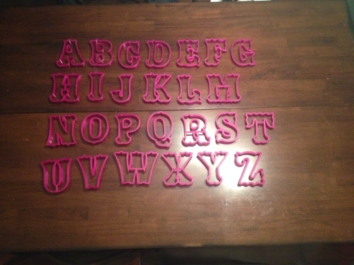 4" Fancy Alphabet Set