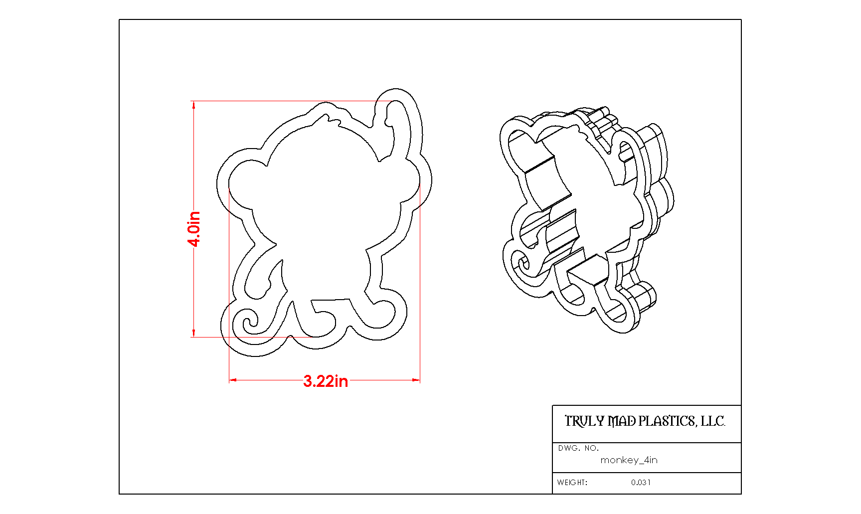 Monkey 4"
