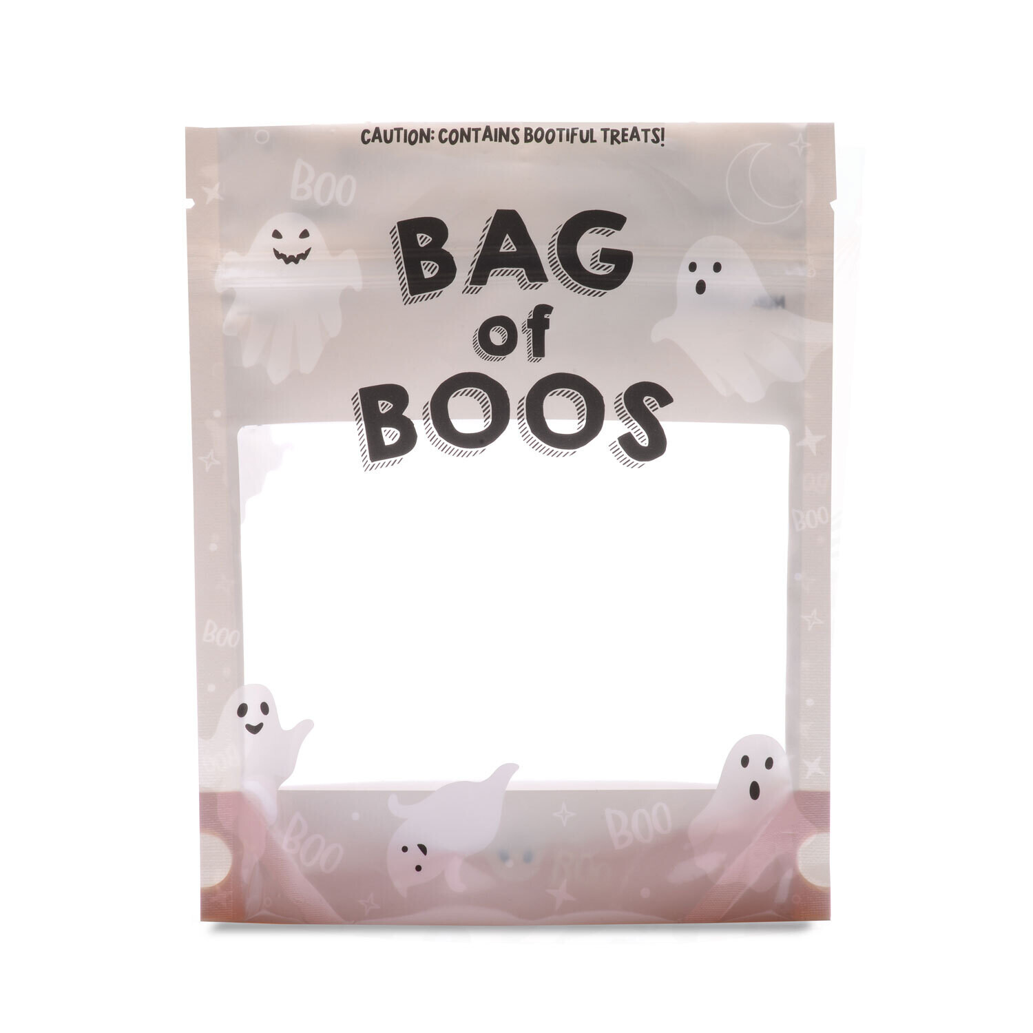 Bag of Boos Cookie Pouch (6.5″ x 8″ x 2.5″), Qty: 10 pack