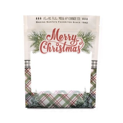 Merry Christmas Cookie Pouch (6.5″ x 8″ x 2.5″)