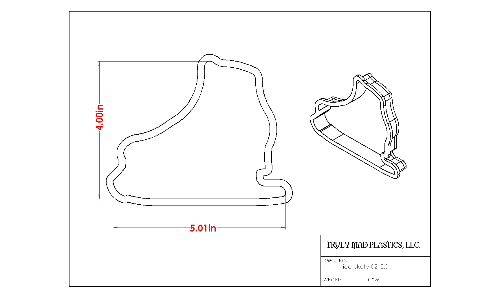 Ice Skate 02 (5.0")