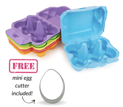 Multi Color Egg Carton, Qty: Multi Color 6 pack