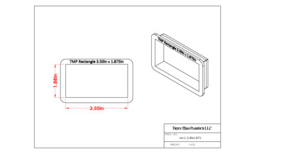 Rectangle 3.50" x 1.875"