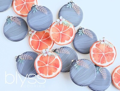 Blyss Ornament Ball & Orange