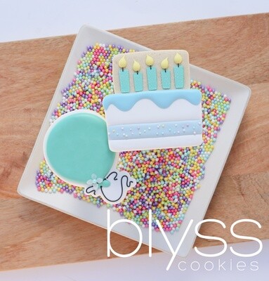 Blyss Lets Celebrate Cake & Balloon (2 pc set)