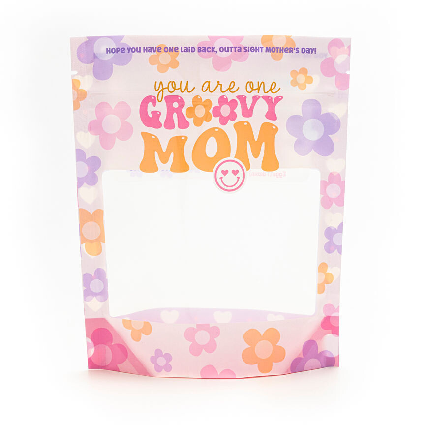 You Are One Groovy Mom Cookie Pouch (6.5″ x 8″ x 2.5″)