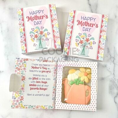 Greeting Card Happy Mother's Day Cookie Box (4.25″ x 5″)