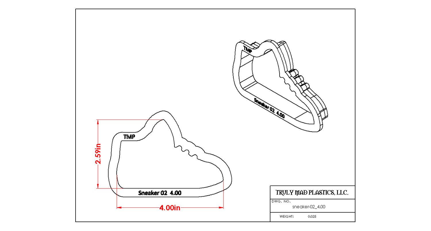 Sneaker 02, Size: 4.00&quot;