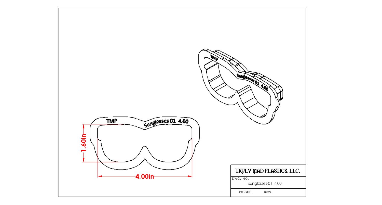 Sunglasses 01, Size: 4.00&quot;