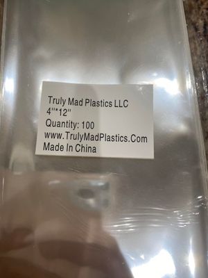 Super Clear Cello Bags 4.0&quot; x 12.0&quot; (100 pcs)
