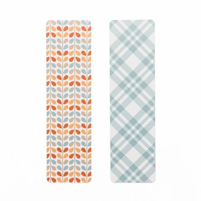 Greaseproof Plaid Fall Leaves