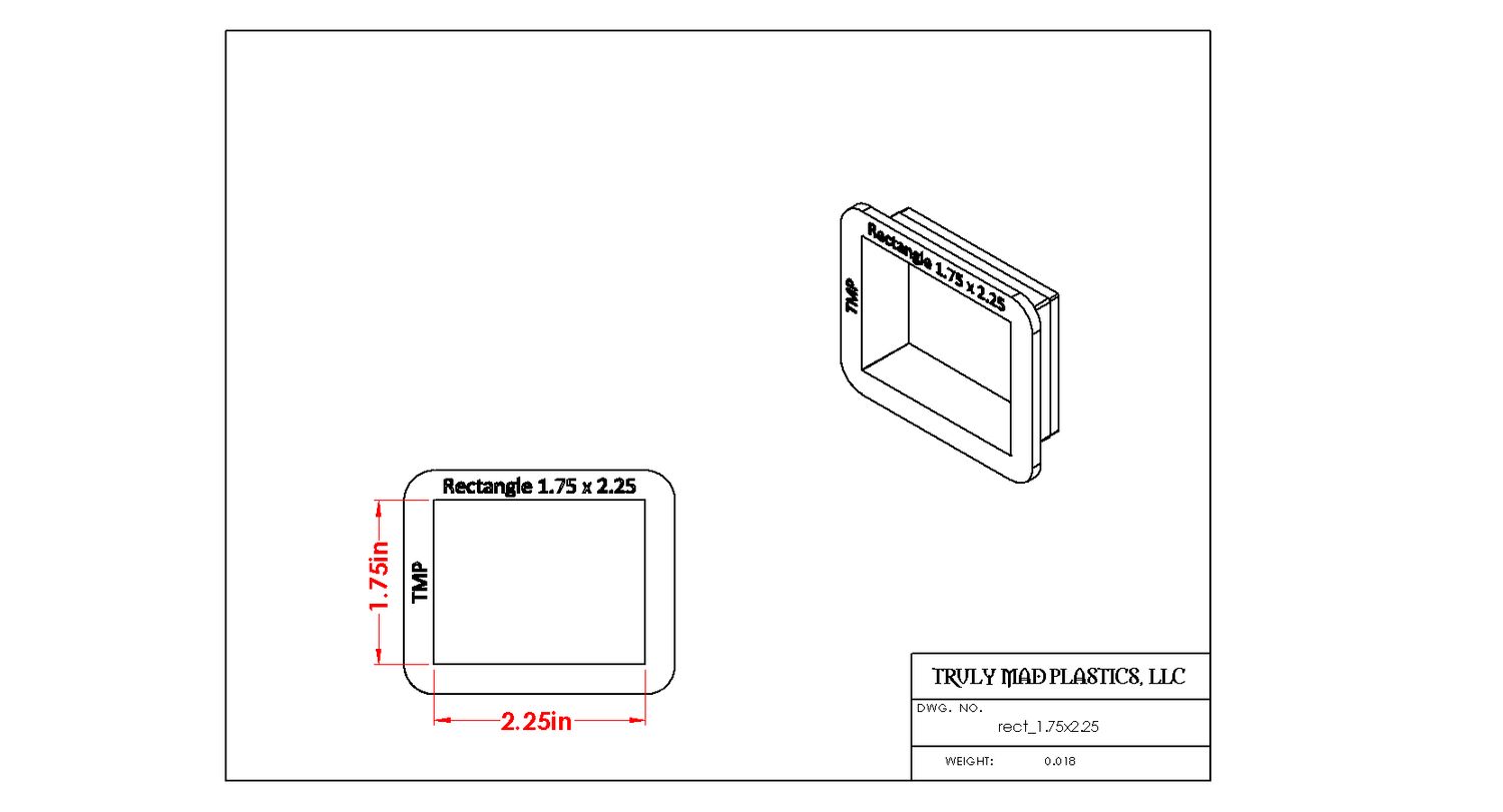 Rectangle 1.75&quot; x ?.??&quot;