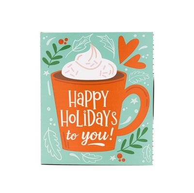Happy Holidays to You Greeting Card Cookie Box