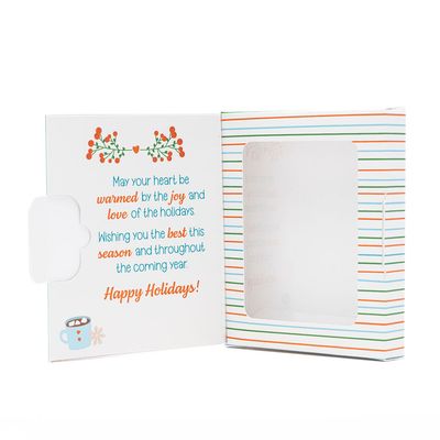 Happy Holidays to You Greeting Card Cookie Box
