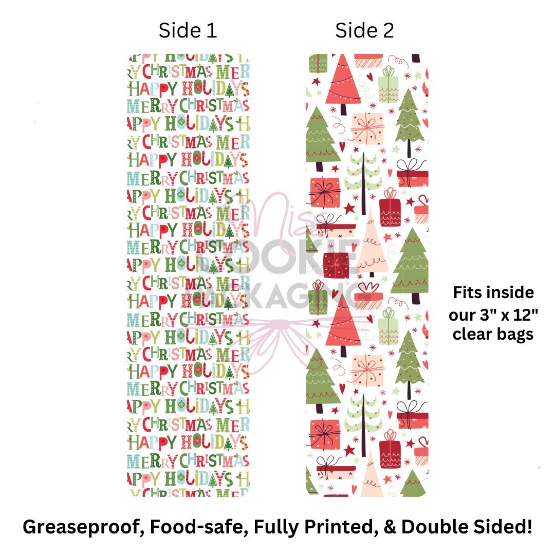 Greaseproof Backer - Christmas Wrapping Paper