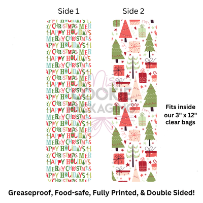 Greaseproof Backer - Christmas Wrapping Paper