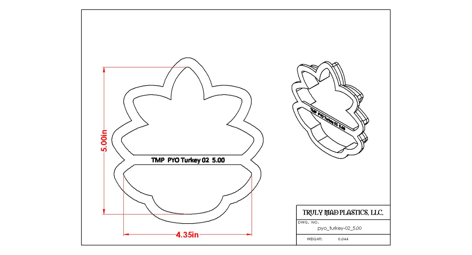 PYO Turkey 02, Size: 5.00&quot;