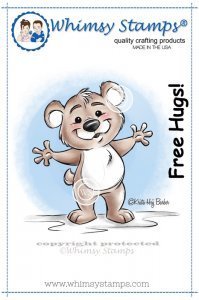 Free Hugs Rubber Stamp