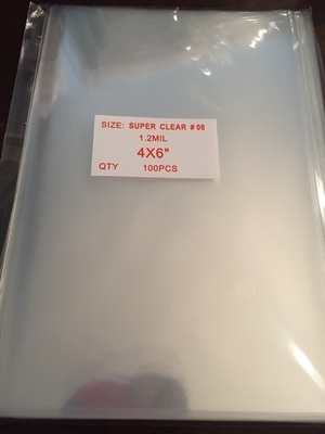 Super Clear Cello Bags 4.0&quot; x 6.0&quot; (100 pcs)