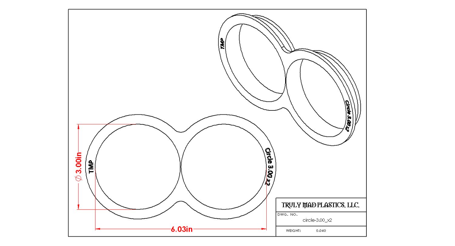 Circle 3.00&quot; x 2