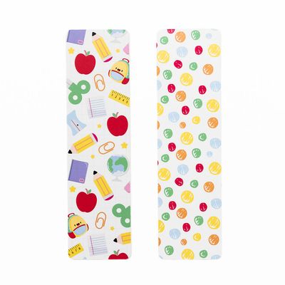 Greaseproof Backer Sketch Dots School Pattern