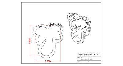 Palm Tree 02 (This is for the Palm Tree only), Size: 4.00&quot;