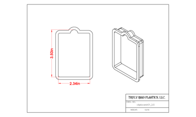 Clipboard 3.5" (This is for the clipboard only)
